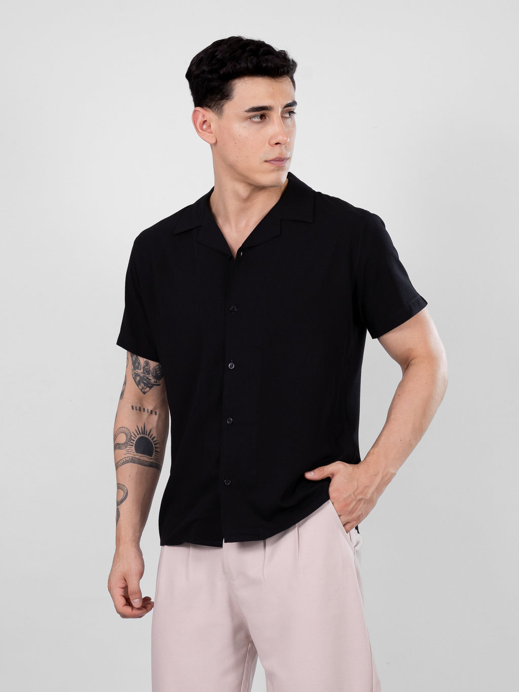 CAMISA REGULAR FIT | NEGRO