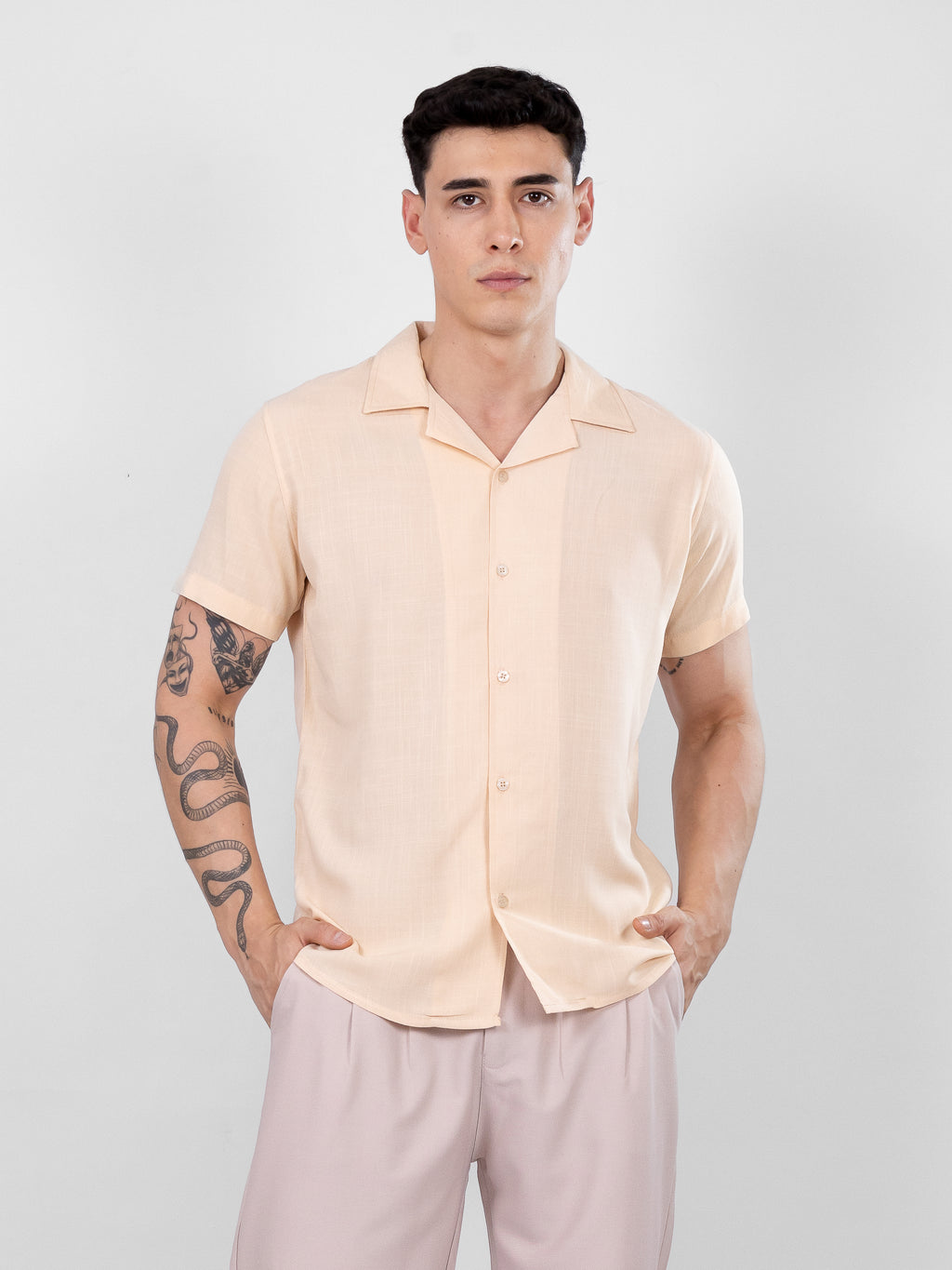 CAMISA REGULAR FIT | BEIGE