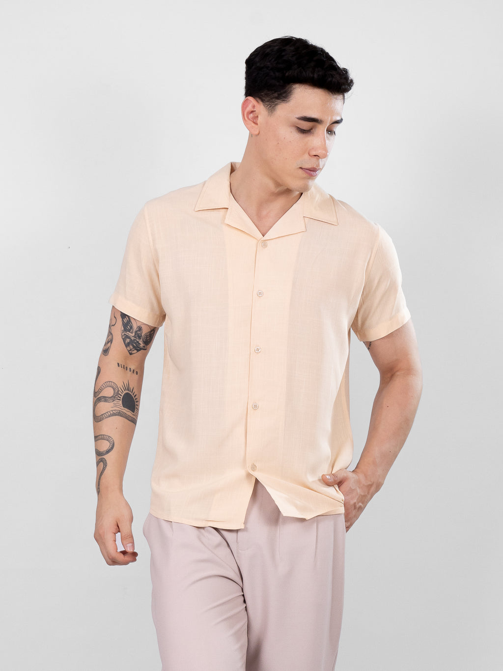 CAMISA REGULAR FIT | BEIGE