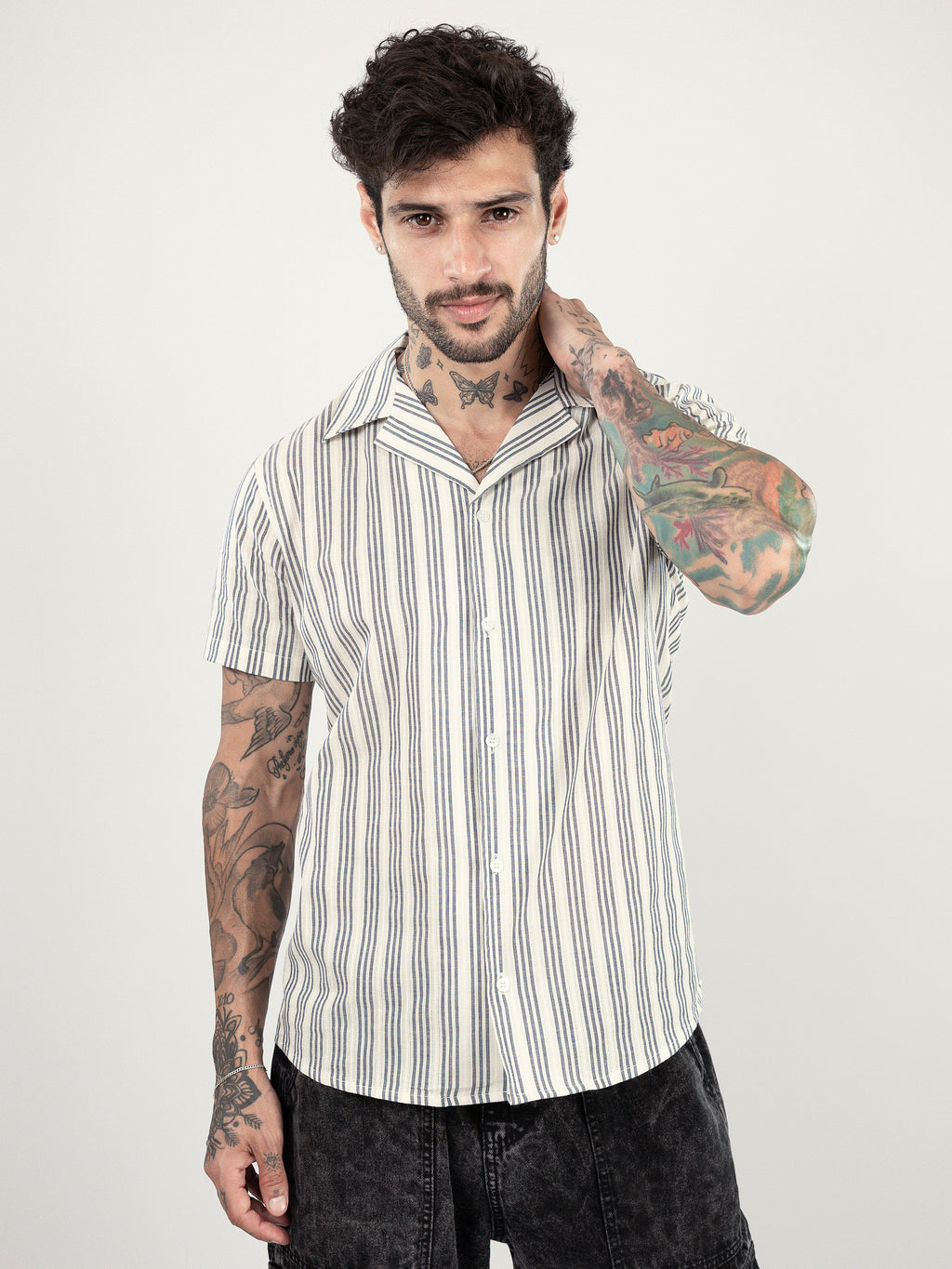 CAMISA TEJIDA AZUL
