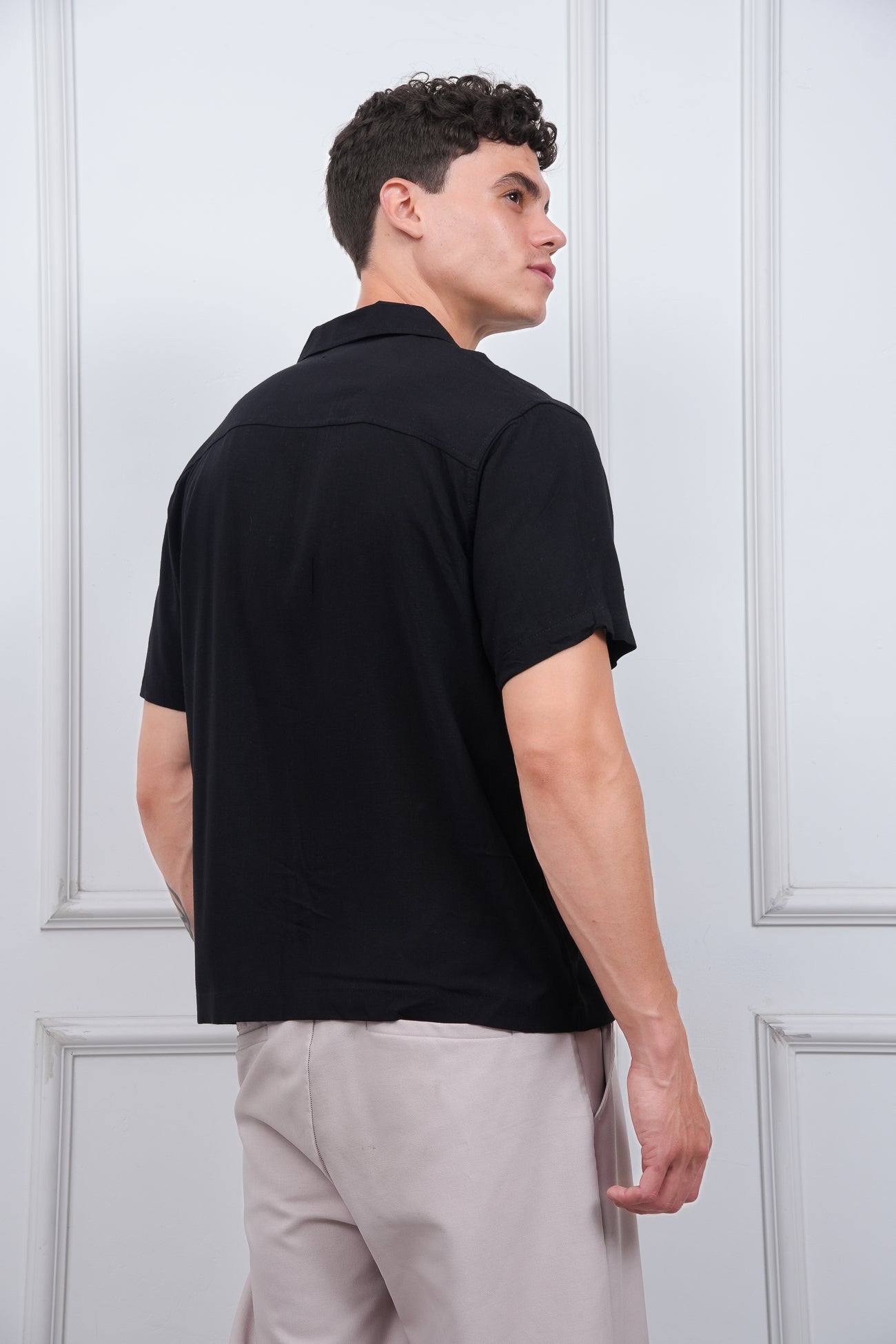 CAMISA REGULAR FIT | NEGRO