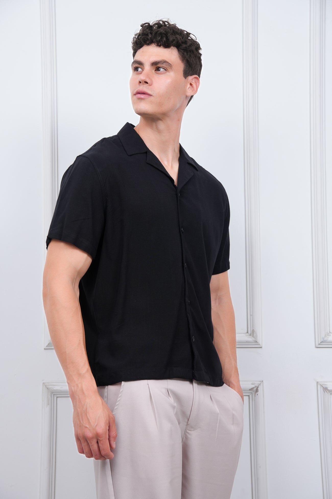 CAMISA REGULAR FIT | NEGRO