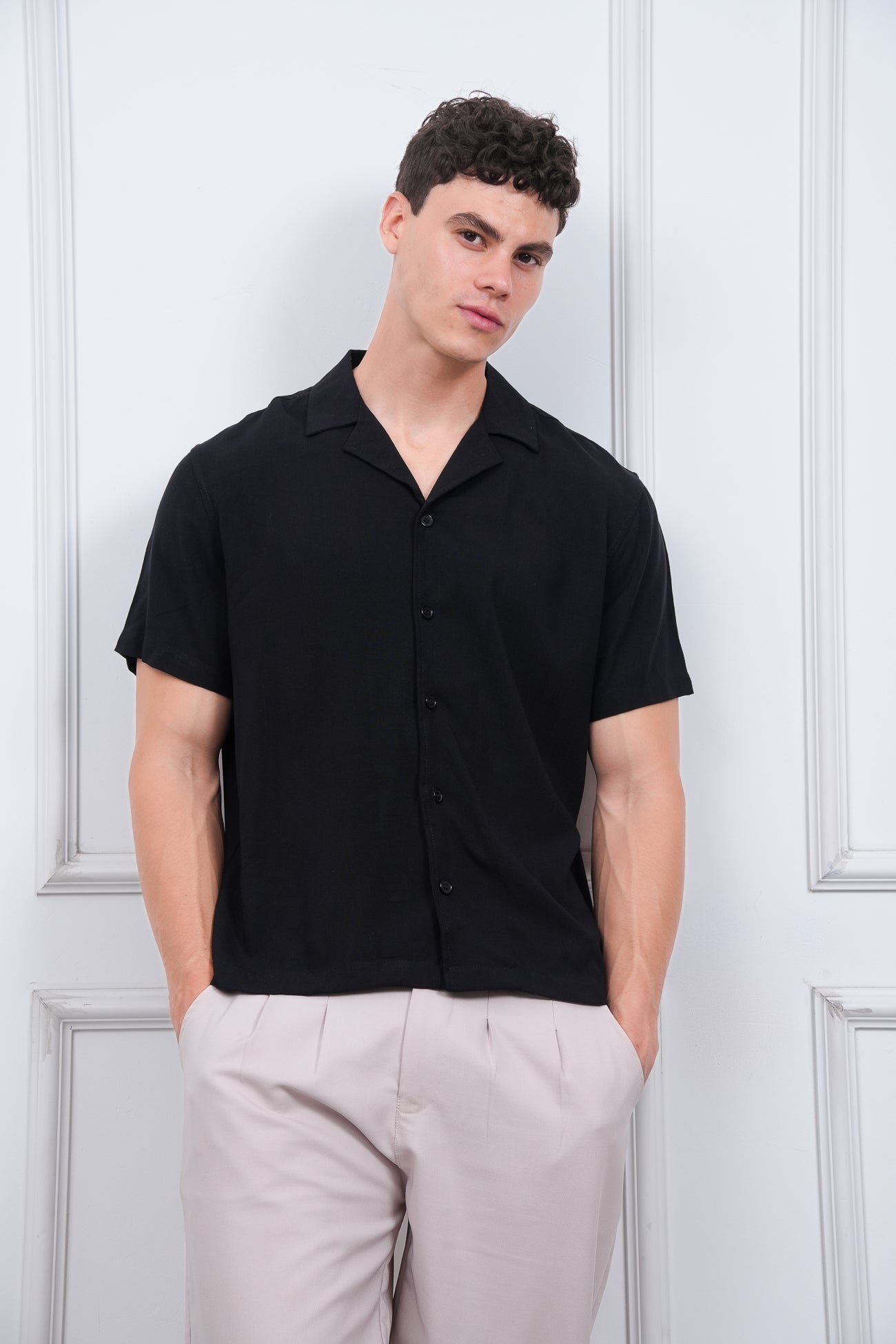 CAMISA REGULAR FIT | NEGRO