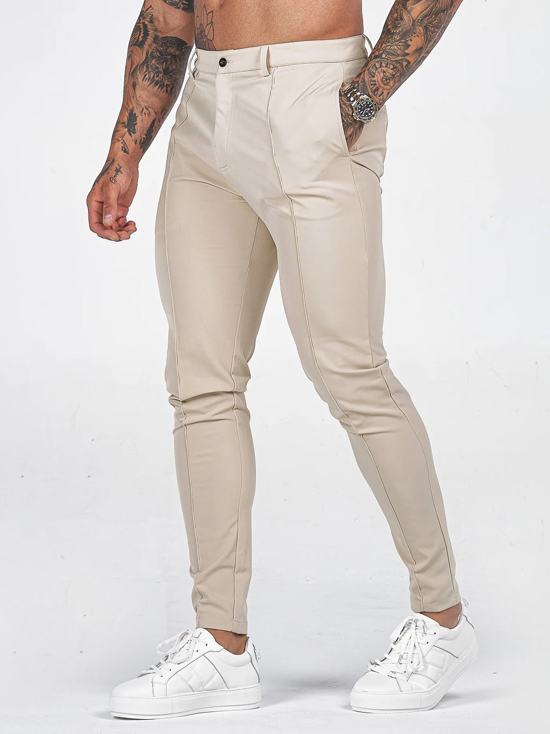 PANTALÓN FIT | BEIGE